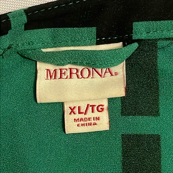 Merona plaided, long sleeves tunic dress, size XL - Picture 8 of 10